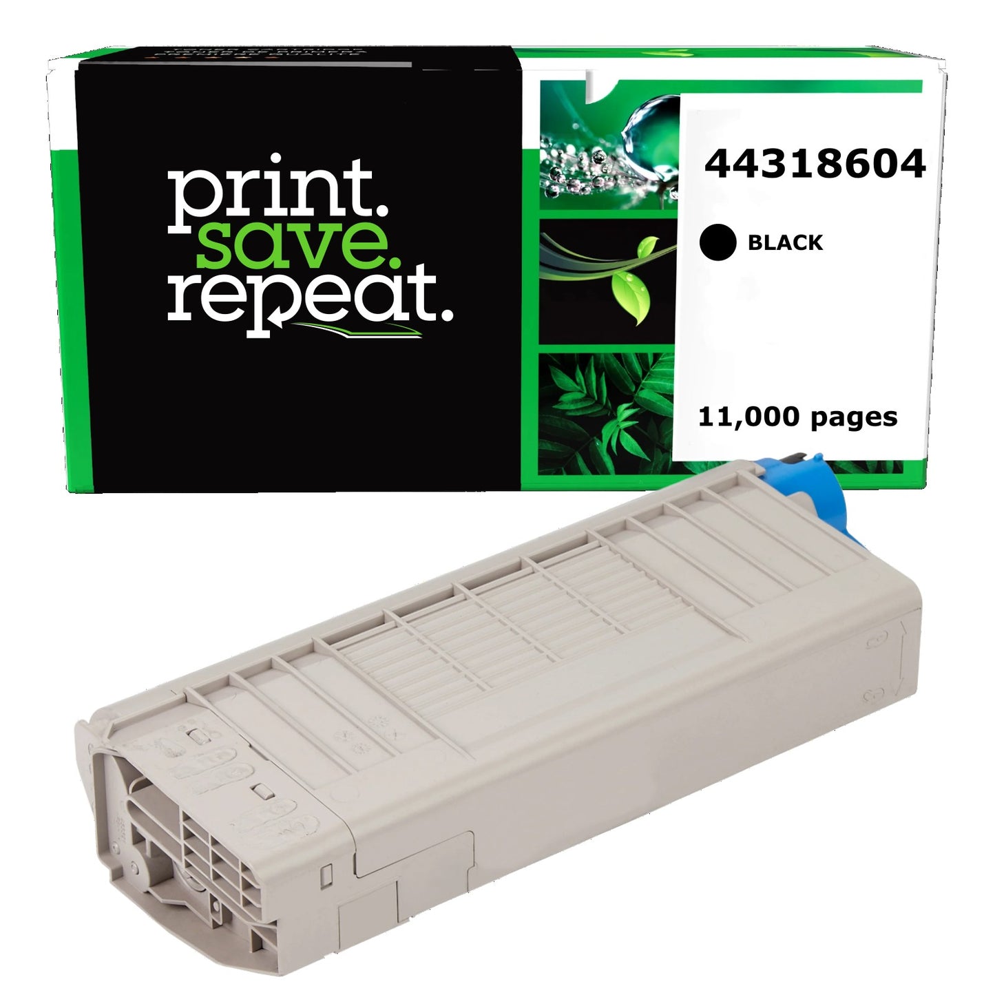 Okidata 44318604 Black Compatible Toner Cartridge [11,000 Pages]