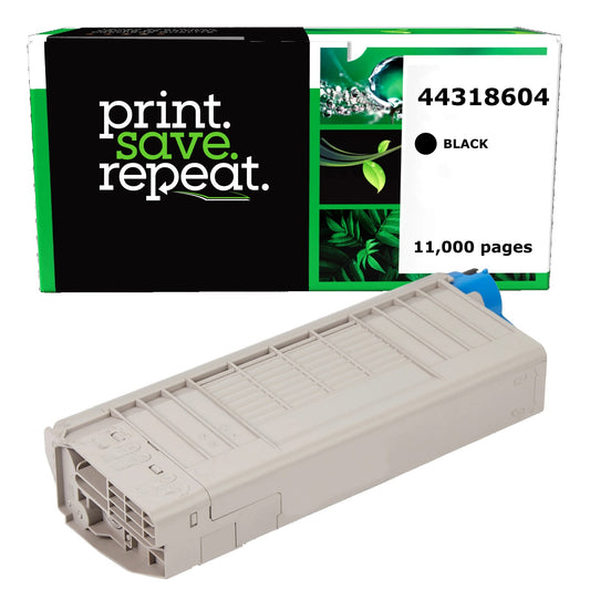 Okidata 44318604 Black Compatible Toner Cartridge [11,000 Pages]