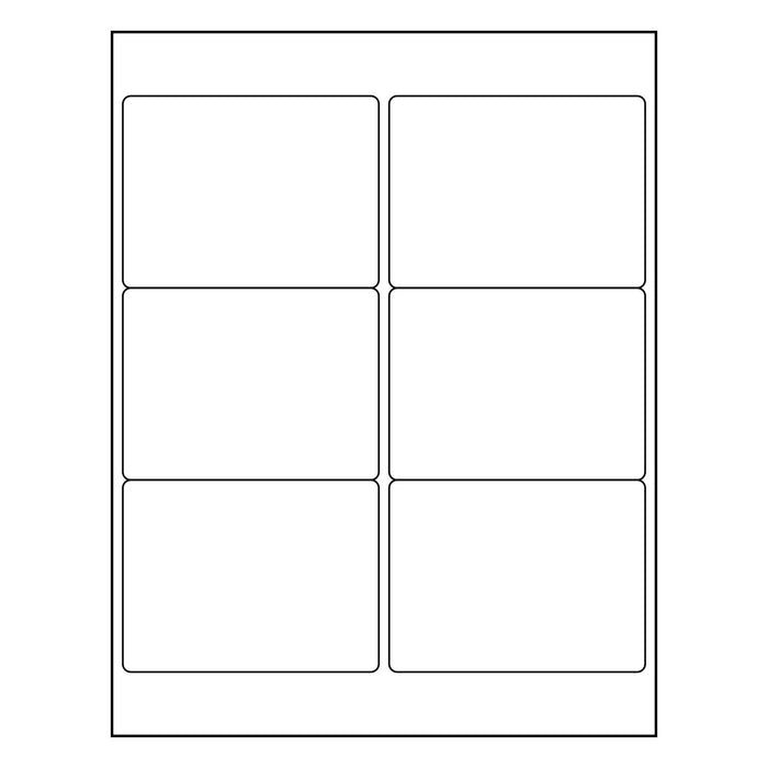4" x 3.33" Sheet Labels | 6 UP | 1,000 Pack