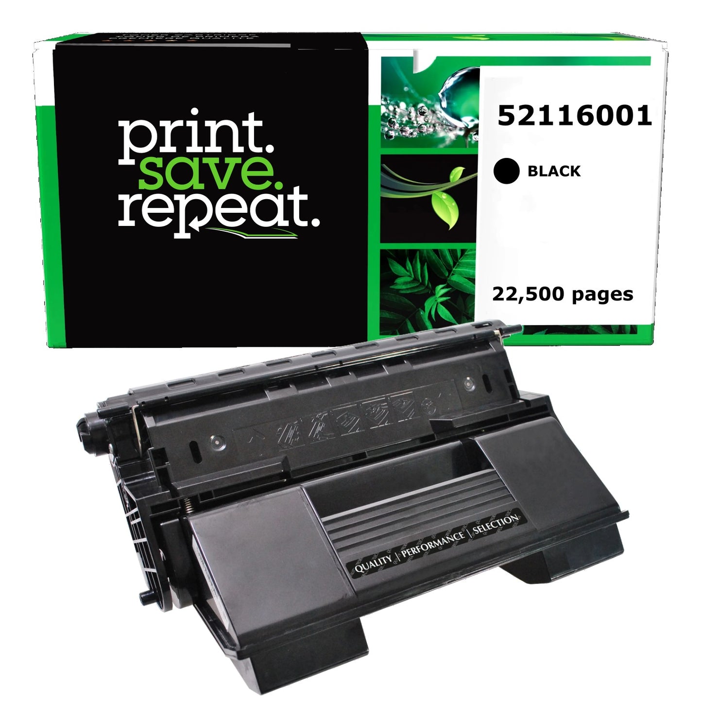 Okidata 52116001, 52116002 High Yield Remanufactured Toner Cartridge [22,500 Pages]