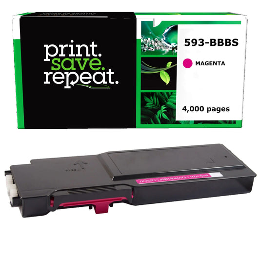 Dell 593-BBBS, VXCWK, 593-BBBP, FXKGW Magenta High Yield Remanufactured Toner Cartridge [4,000 Pages]
