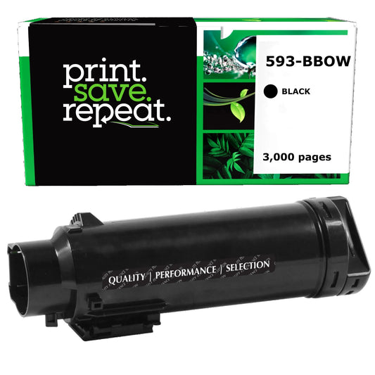 Dell 593-BBOW, 6CVF8, N7DWF Black High Yield Remanufactured Toner Cartridge [3,000 Pages]