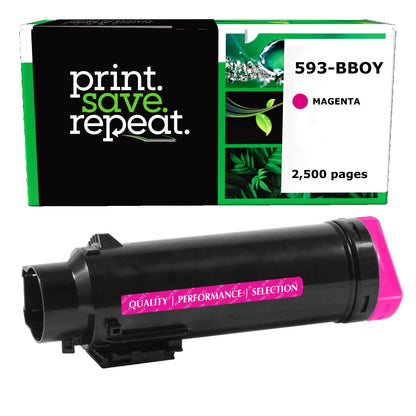 Dell 593-BBOY, 5PG7P, R6C4D Magenta High Yield Remanufactured Toner Cartridge [2,500 Pages]