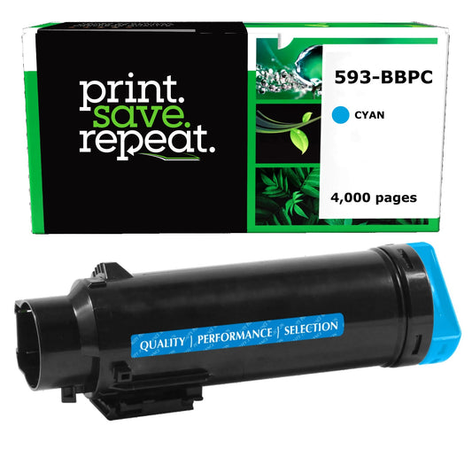 Dell 593-BBPC, 4Y75H, K04X8 Cyan Extra High Yield Remanufactured Toner Cartridge [4,000 Pages]