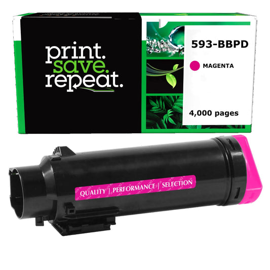 Dell 593-BBPD, MFKRW, 4NRYP Magenta Extra High Yield Remanufactured Toner Cartridge [4,000 Pages]