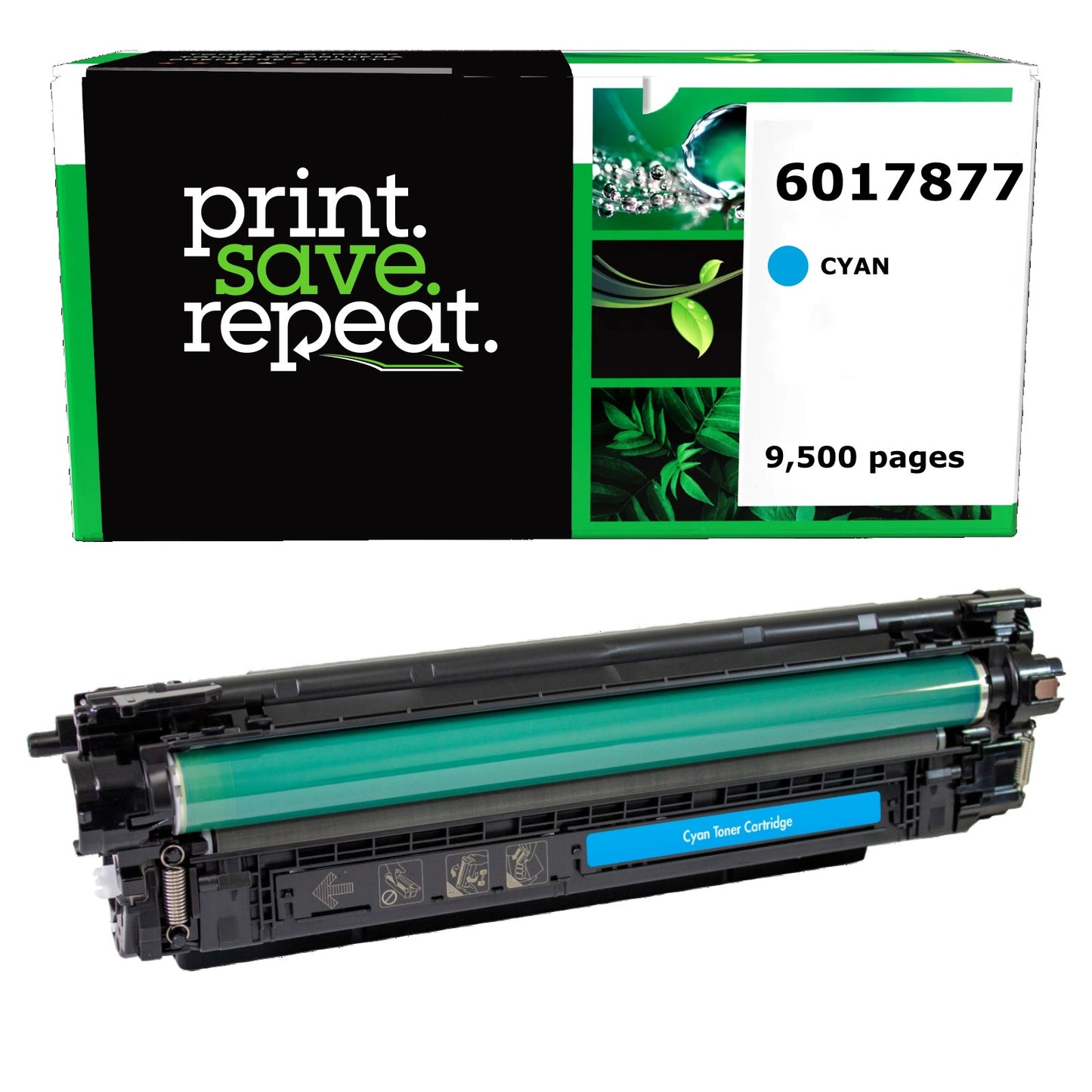 CDK 6017877 Cyan High Yield Remanufactured Toner Cartridge [9,500 Pages]