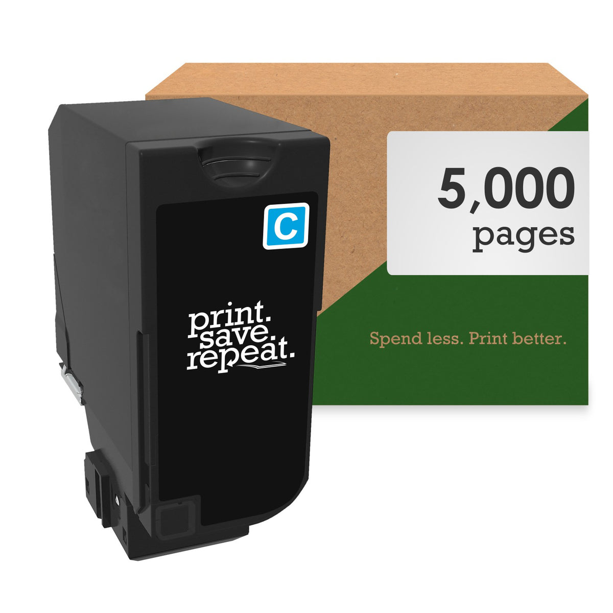 Lexmark 71C10C0 Cyan Remanufactured Toner Cartridge for CS730, CS735, CS737, CX730, CX735, CX737 [5,000 Pages]
