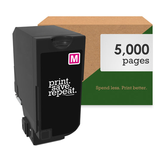 Lexmark 71C10M0 Magenta Remanufactured Toner Cartridge for CS730, CS735, CS737, CX730, CX735, CX737 [5,000 Pages]