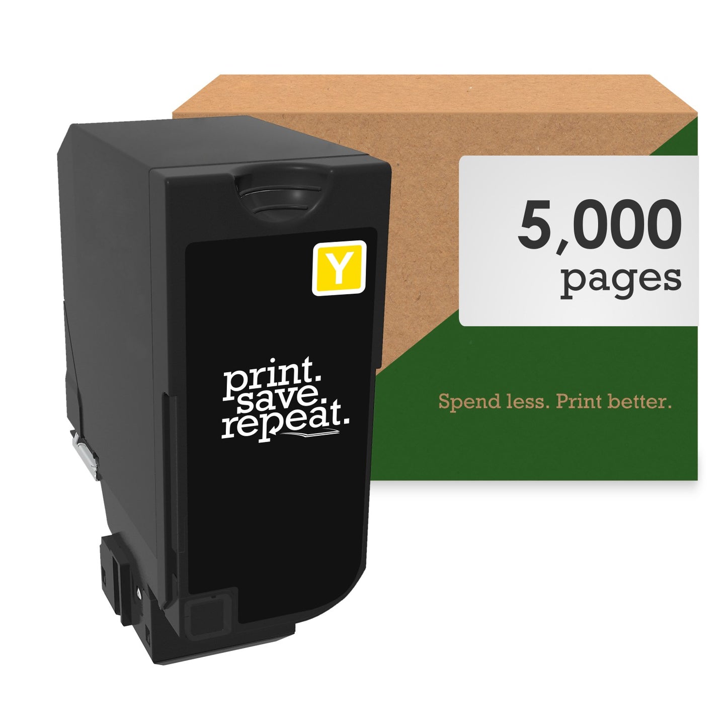 Lexmark 71C10Y0 Yellow Remanufactured Toner Cartridge for CS730, CS735, CS737, CX730, CX735, CX737 [5,000 Pages]