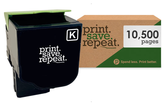 Lexmark 78C1UK0 Black Ultra High Yield Remanufactured Toner Cartridge for CS521, CS622, CX622, CX625 [10,500 Pages]