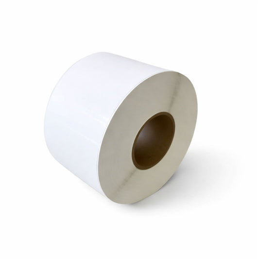 4" x 8" White Direct Thermal Labels on 3" Core (No Perforation) – 4 Rolls of 750 Labels