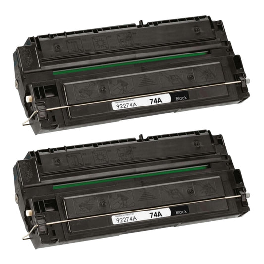 HP 92274A (74A) Compatible Toner Cartridge [3,500 pages] 2-pack