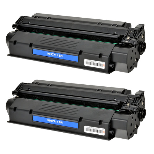 HP C7115A (15A) Compatible Toner Cartridge [2,500 pages] 2-pack