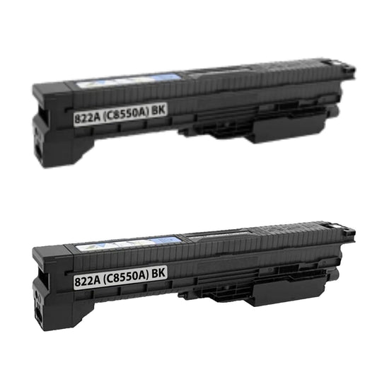 HP C8550A (822A) Black Compatible Toner Cartridge [25,000 pages] 2-Pack