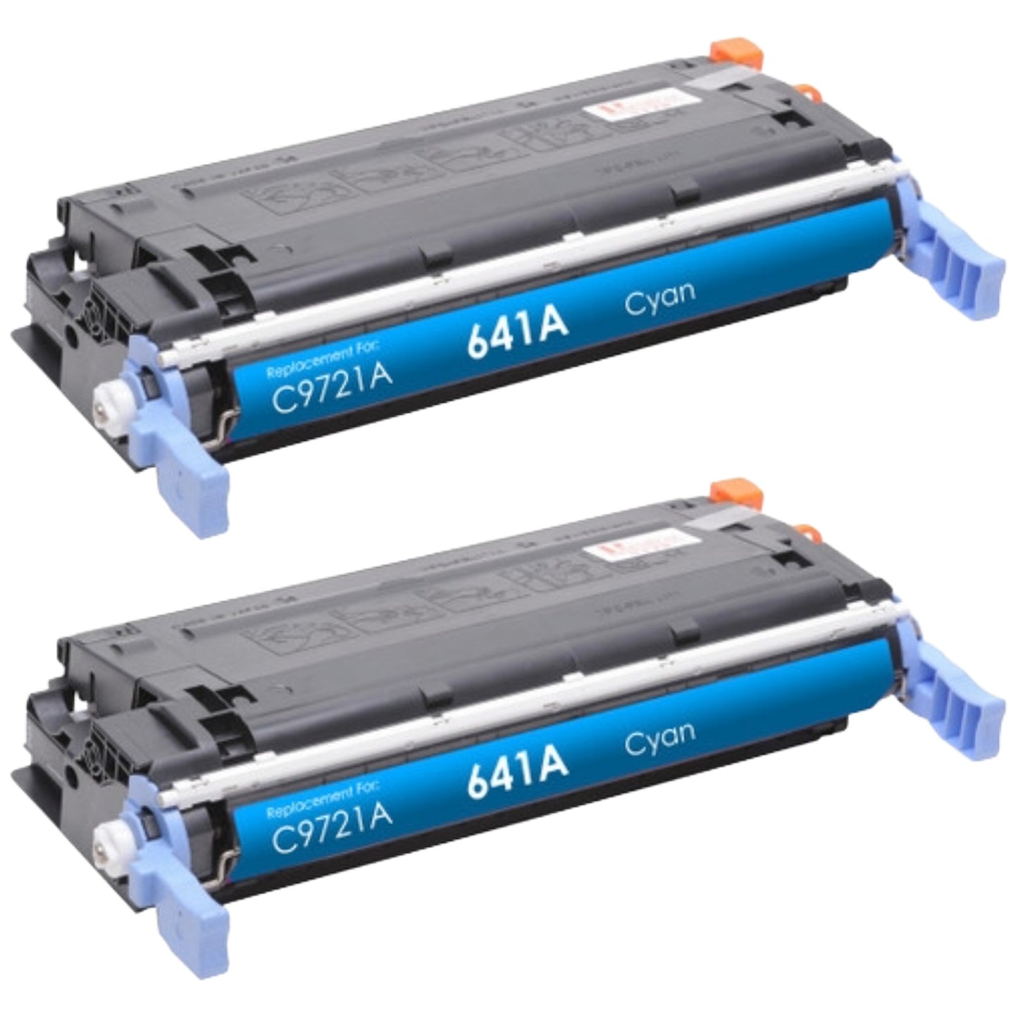 HP C9721A (641A) Cyan Compatible Toner Cartridge [8,000 pages] 2-Pack