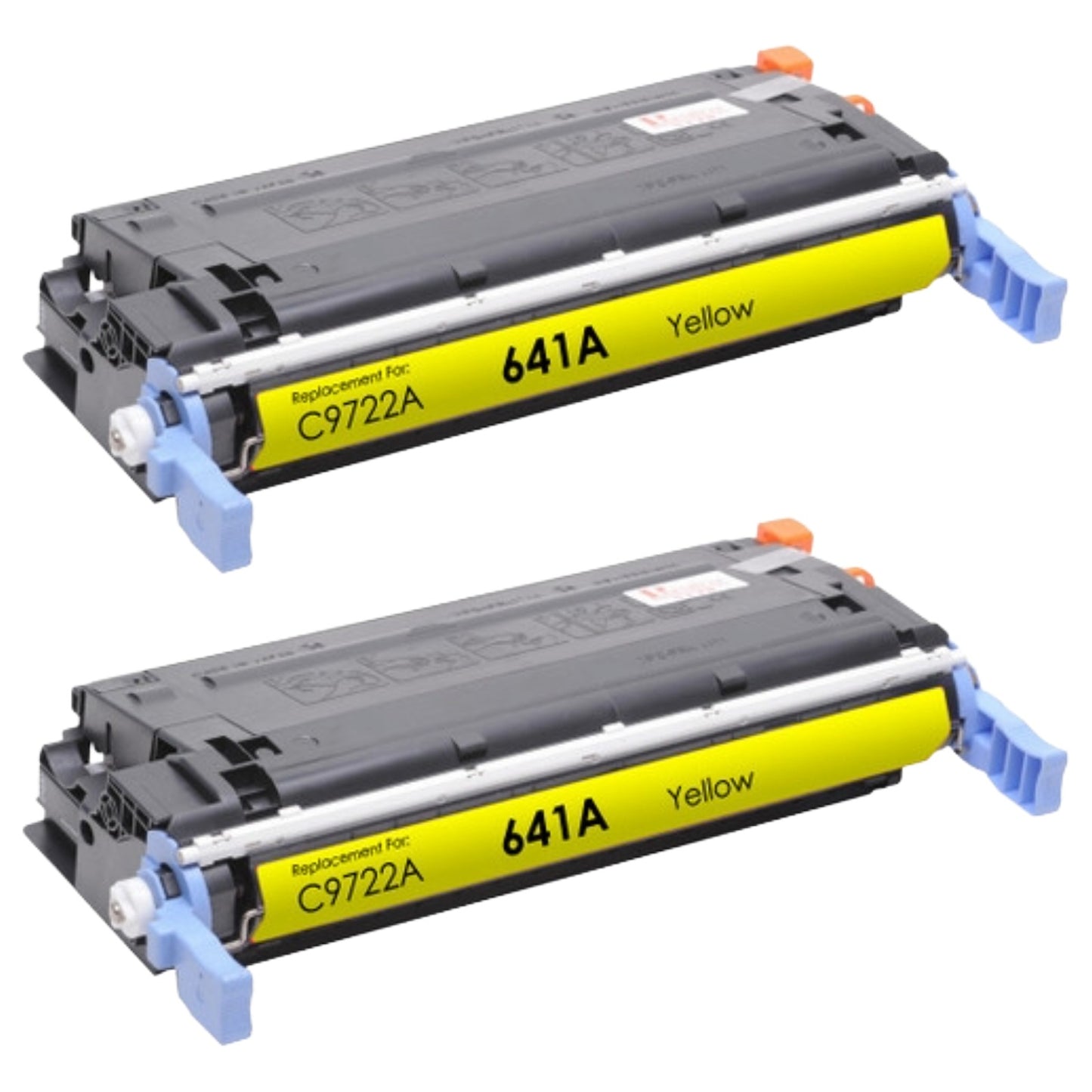 HP C9722A (641A) Yellow Compatible Toner Cartridge [8,000 pages] 2-Pack