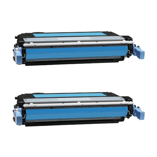 HP CB401A (642A) Cyan Compatible Toner Cartridge [7,500 pages] 2-Pack