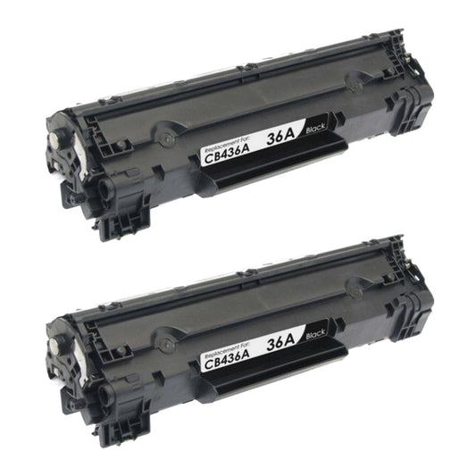 HP CB436A (36A) Compatible Toner Cartridge [2,000 pages] 2-pack