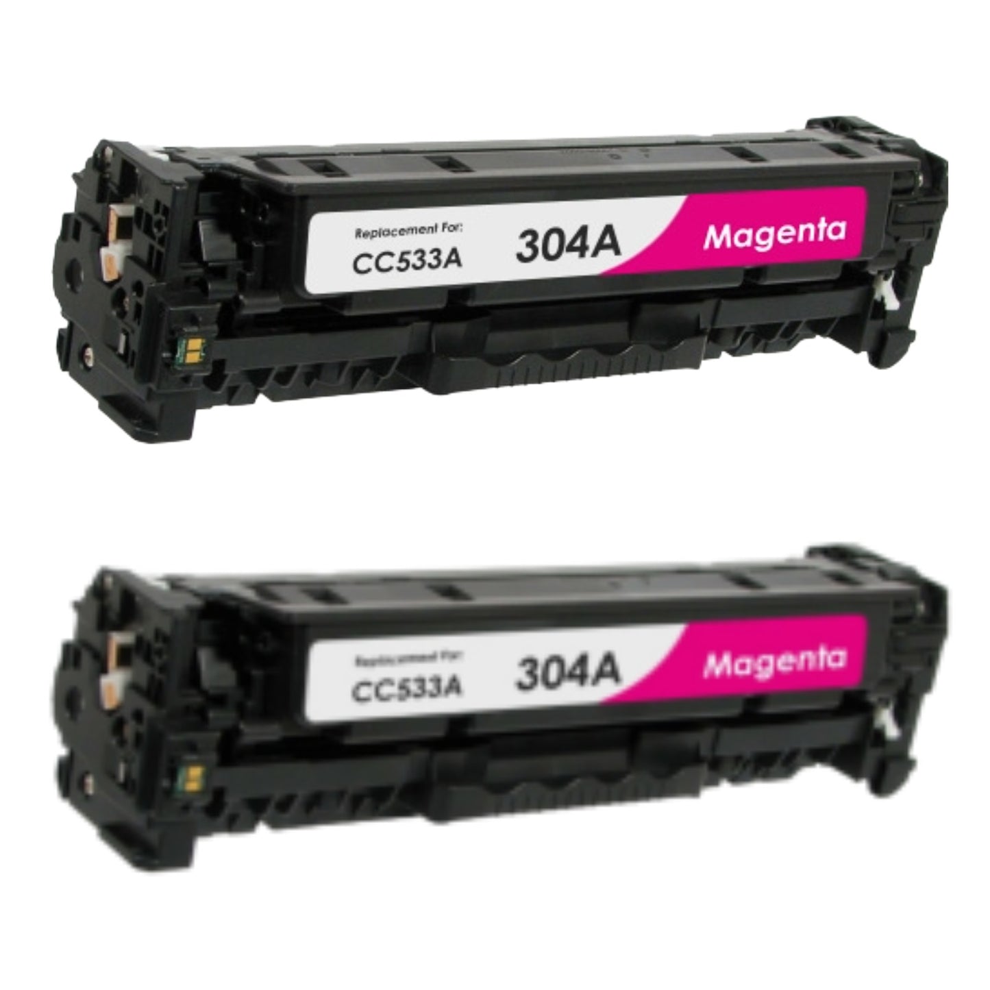 HP CC533A (304A) Magenta Compatible Toner Cartridge [2,800 pages] 2-Pack
