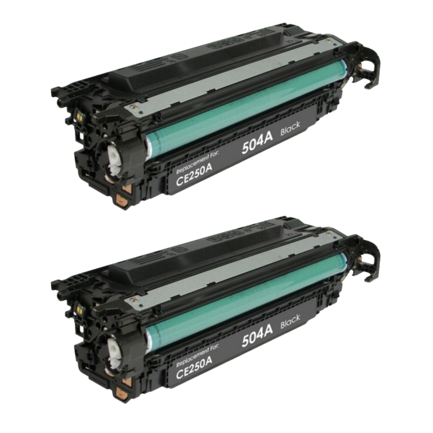 HP CE250A (504A) Black Compatible Toner Cartridge [5,000 pages] 2-Pack