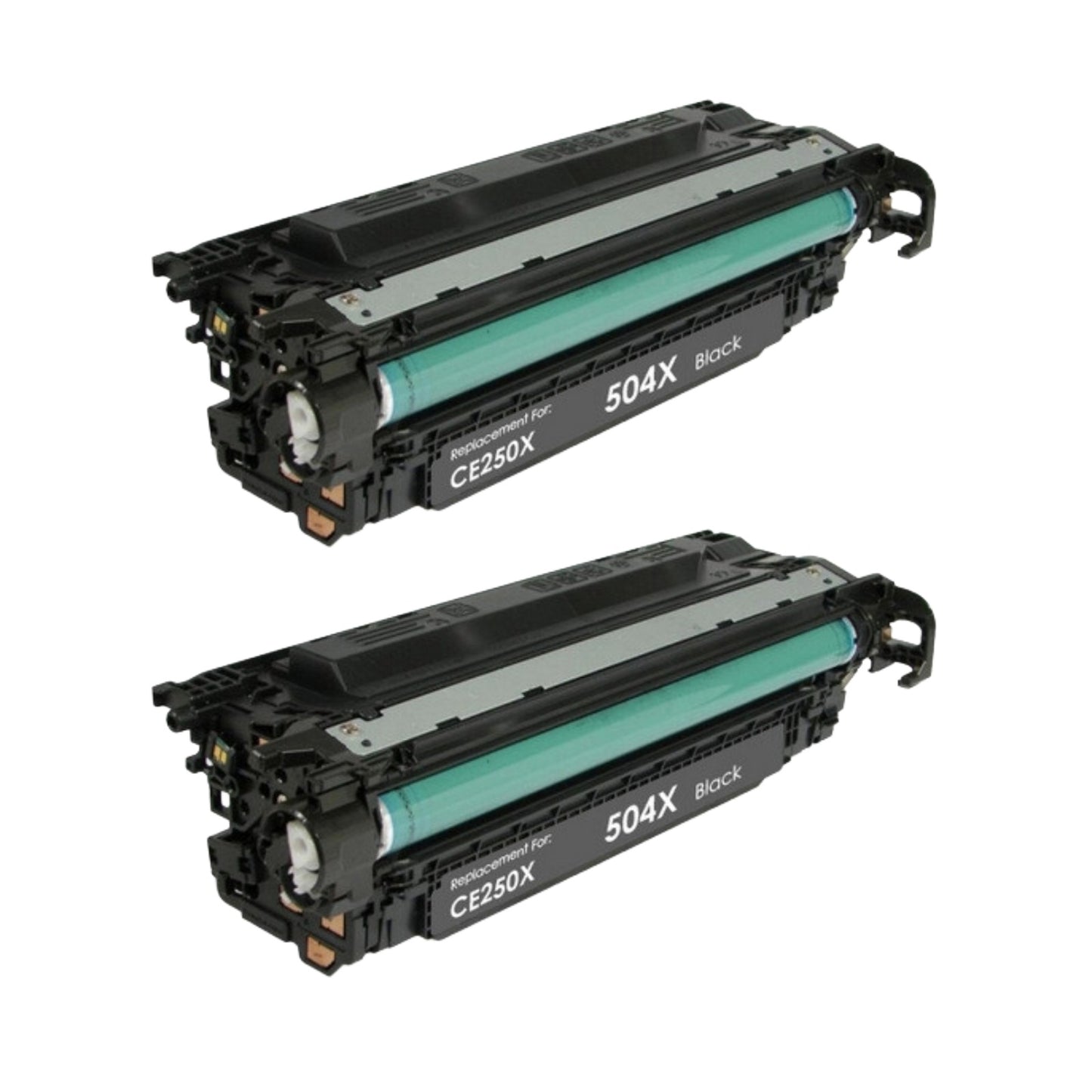 HP CE250X (504X) Black Compatible Toner Cartridge [10,500 pages] 2-Pack
