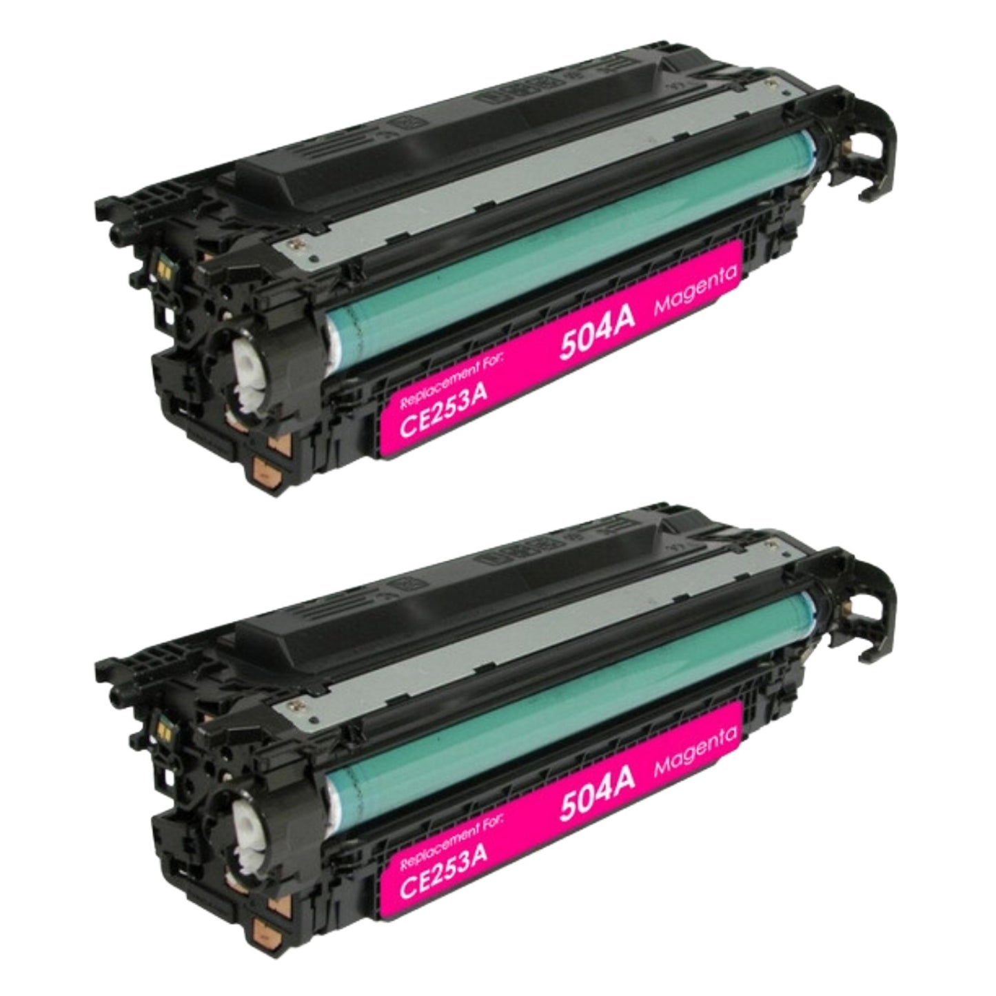HP CE253A (504A) Magenta Compatible Toner Cartridge [7,000 pages] 2-Pack