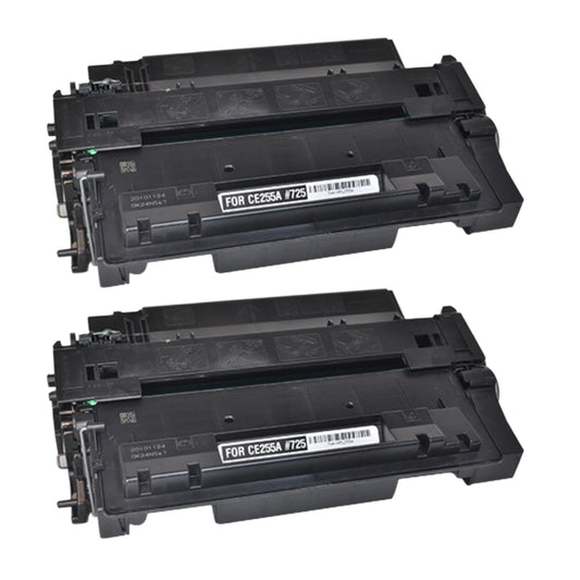 HP CE255A (55A) Compatible Toner Cartridge [6,000 pages] 2-pack