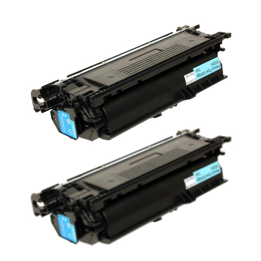 HP CE261A (647A) Cyan Compatible Toner Cartridge [11,000 pages] 2-Pack