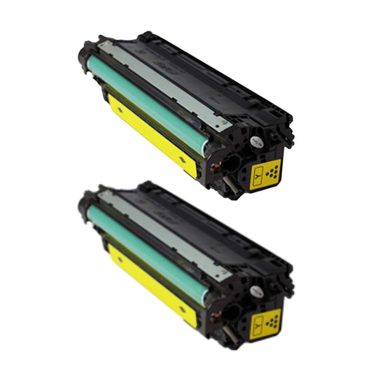 HP CE272A (650A) Yellow Compatible Toner Cartridge [13,000 pages] 2-Pack