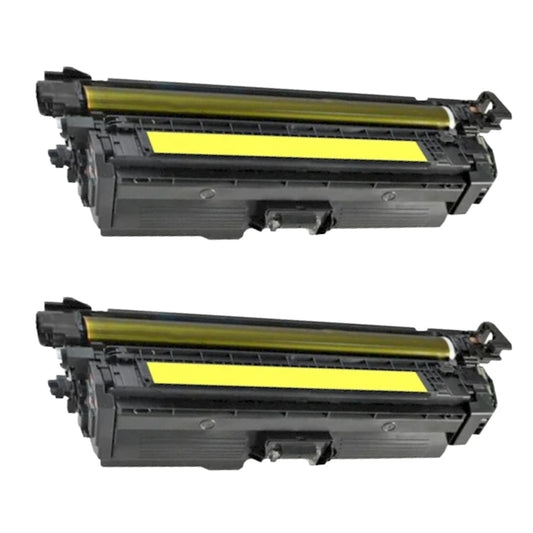 HP CF032A (646A) Yellow Compatible Toner Cartridge [12,500 pages] 2-Pack