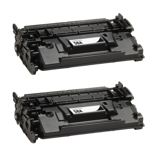 HP CF258A (58A) Compatible Toner Cartridge [3,000 pages] 2-pack
