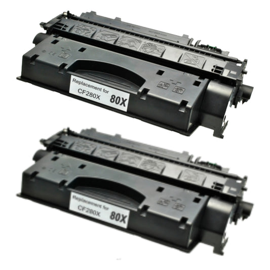 HP CF280X (80X) Compatible Toner Cartridge [6,900 pages] 2-pack