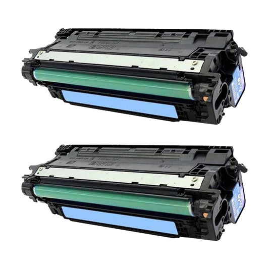 HP CF331A (654A) Cyan Compatible Toner Cartridge [15,000 pages] 2-Pack