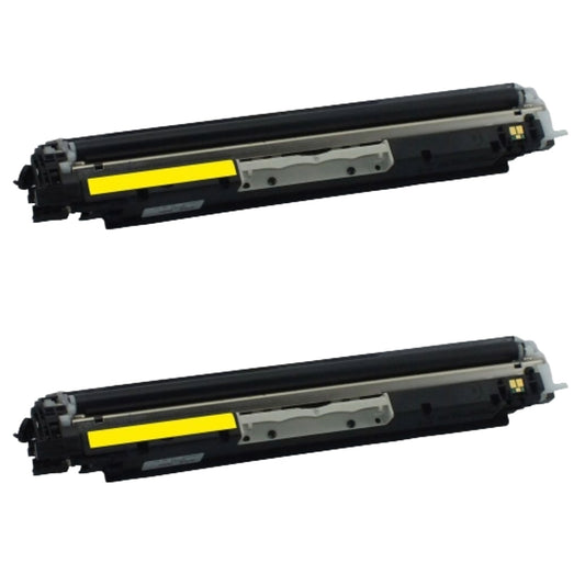 HP CF352A (130A) Yellow Compatible Toner Cartridge [1,000 pages] 2-Pack