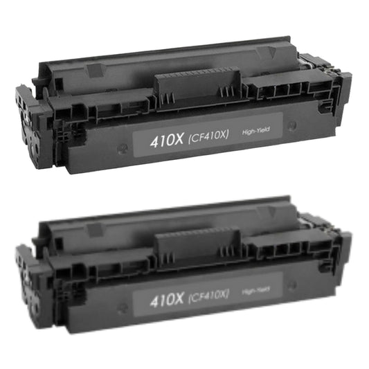 HP CF410X (410X) Black Compatible Toner Cartridge [6,500 pages] 2-Pack