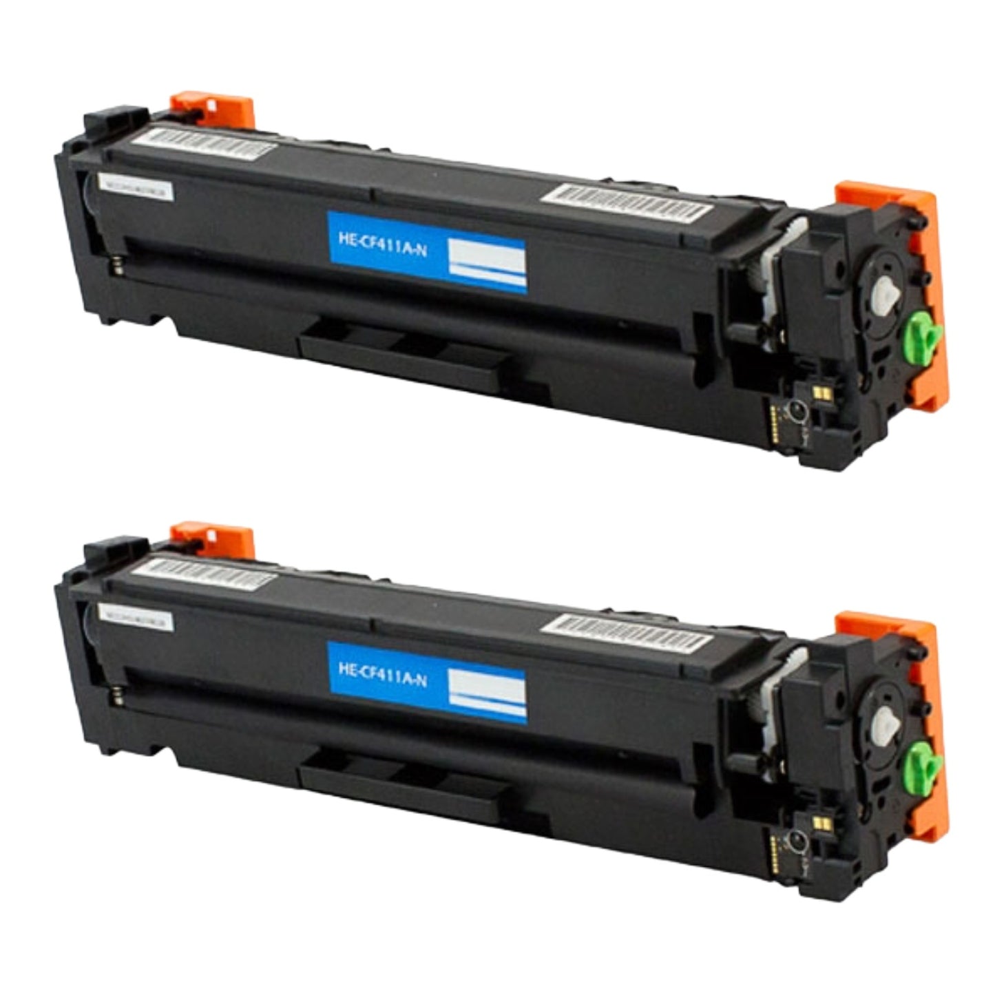 HP CF411A (410A) Cyan Compatible Toner Cartridge [2,300 pages] 2-Pack