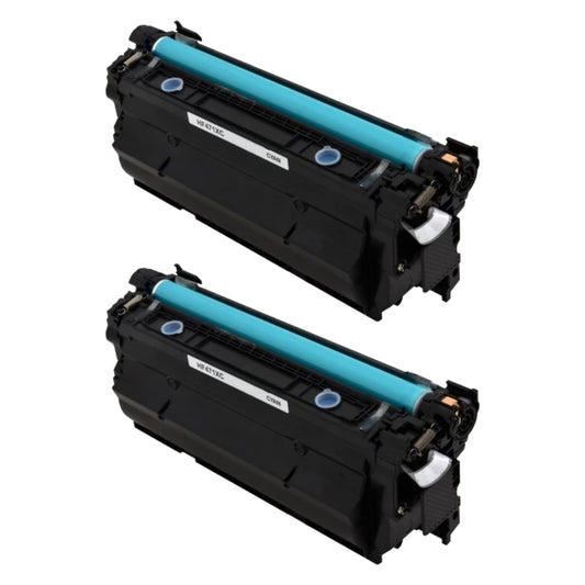 HP CF471X (657X) Cyan Compatible Toner Cartridge [23,000 pages] 2-Pack