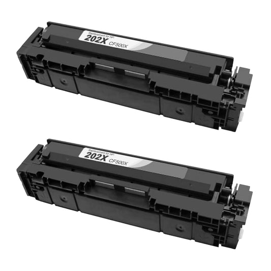 HP CF500X (202X) Black Compatible Toner Cartridge [3,200 pages] 2-Pack