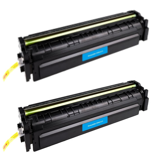 HP CF501A (202A) Cyan Compatible Toner Cartridge [1,300 pages] 2-Pack
