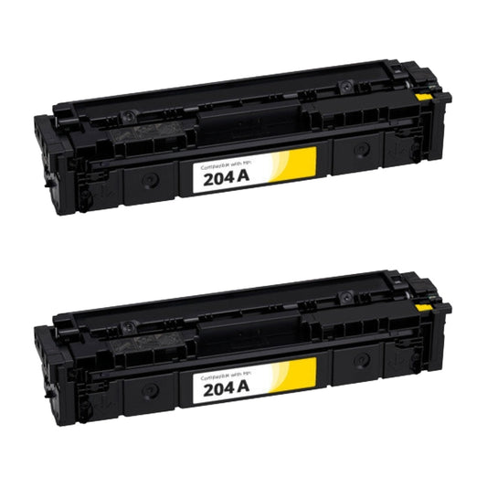 HP CF512A (204A) Yellow Compatible Toner Cartridge [900 pages] 2-Pack