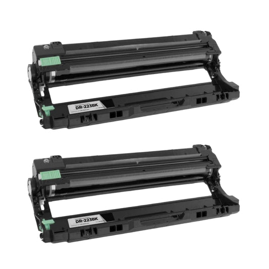 Brother DR223BK Black Compatible Drum Unit [18,000 pages] 2-Pack