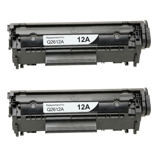 HP Q2612A (12A) Compatible Toner Cartridge [2,000 pages] 2-pack