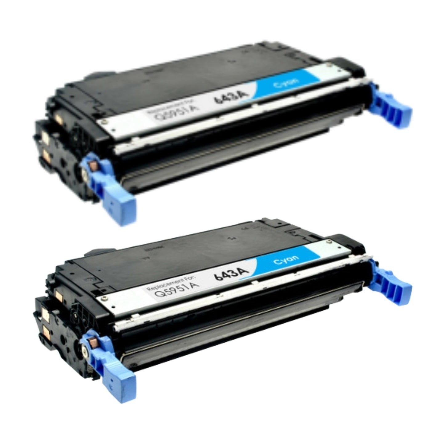 HP Q5951A (643A) Cyan Compatible Toner Cartridge [10,000 pages] 2-Pack