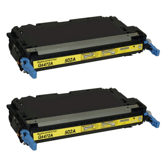 HP Q6472A (501A) Yellow Compatible Toner Cartridge [4,000 pages] 2-Pack