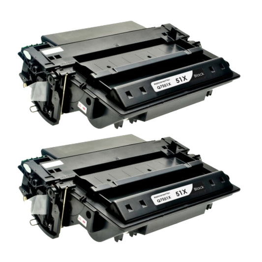 HP Q7551X (51X) Compatible Toner Cartridge [13,000 pages] 2-pack