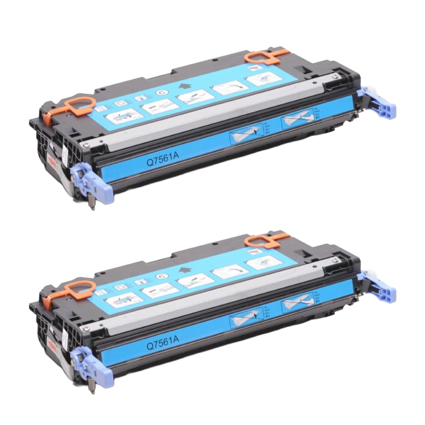 HP Q7561A (314A) Cyan Compatible Toner Cartridge [3,500 pages] 2-Pack