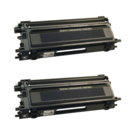 Brother TN115BK Black Compatible Toner Cartridge [5,000 pages] 2-Pack