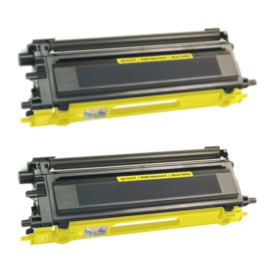 Brother TN115Y Yellow Compatible Toner Cartridge [4,000 pages] 2-Pack