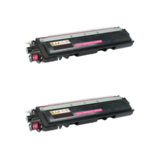 Brother TN210M Magenta Compatible Toner Cartridge [1,400 pages] 2-Pack