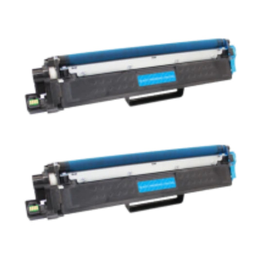 Brother TN227C Cyan High Yield Compatible Toner Cartridge [2,300 pages] 2-Pack